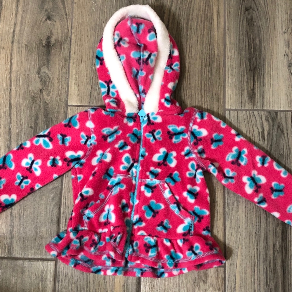 Young Hearts Toddler Jacket Pink SZ 18 MO